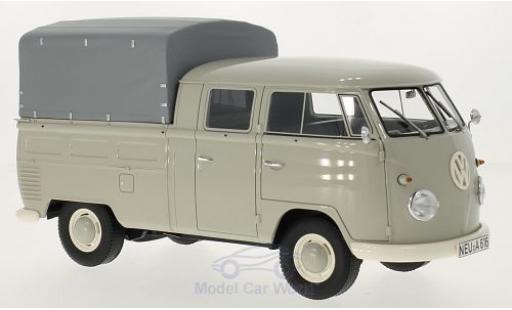 Coche miniatura Volkswagen T1 B 1/18 Premium ClassiXXs gris 1960 Doppelkabine mit Plane Volkswagen T1 B 1/18 Premium ClassiXXs gris 1960 Doppelkabine mit Plane coche miniatura