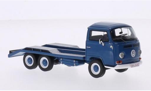 Coche miniatura Volkswagen T2 1/43 Premium ClassiXXs a Autotransporter azul Volkswagen T2 1/43 Premium ClassiXXs a Autotransporter azul coche miniatura