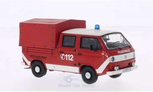 Coche miniatura Volkswagen T3 A 1/43 Premium ClassiXXs a Doka rojo/blanco Feuerwehr mit Plane Volkswagen T3 A 1/43 Premium ClassiXXs a Doka rojo/blanco Feuerwehr mit Plane coche miniatura