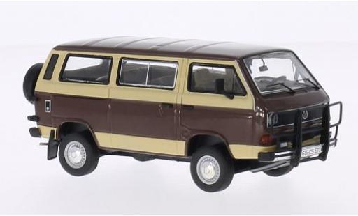 Coche miniatura Volkswagen T3 1/43 Premium ClassiXXs b marron/beige Caravelle Syncro Volkswagen T3 1/43 Premium ClassiXXs b marron/beige Caravelle Syncro coche miniatura