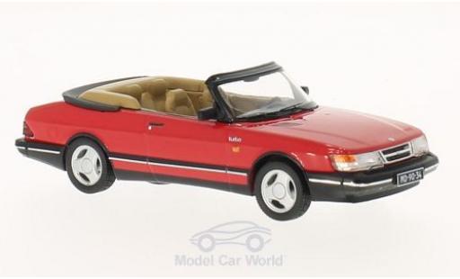 Saab 900 Turbo 1/43 Premium X Turbo Cabriolet rojo 1991 coche miniatura
