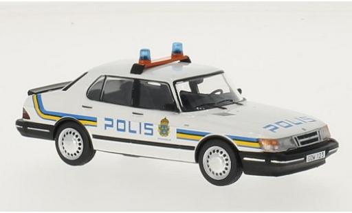 Saab 900 1/43 Premium X i Stockholm Polis 1987 coche miniatura