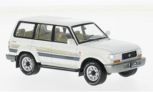 Coche miniatura Toyota Land Cruiser 1/43 Premium X LC80 metalico blanco 1996 Toyota Land Cruiser 1/43 Premium X LC80 metalico blanco 1996 coche miniatura