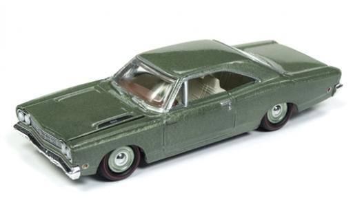 Coche miniatura Plymouth Road Runner 1/64 Racing Champions metalico verde 1968 Plymouth Road Runner 1/64 Racing Champions metalico verde 1968 coche miniatura