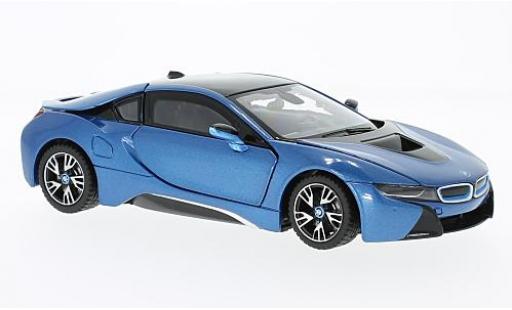 Bmw i8 1/24 Rastar metalico azul coche miniatura