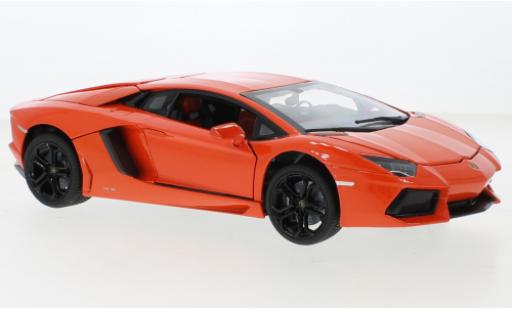 Coche miniatura Lamborghini Aventador 1/18 Rastar LP 700-4 metallise naranja Lamborghini Aventador 1/18 Rastar LP 700-4 metallise naranja coche miniatura