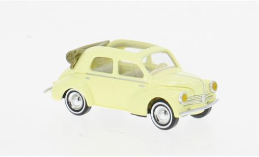 Coche miniatura Renault 4CV gelb/beige 1954 1/87 Busch