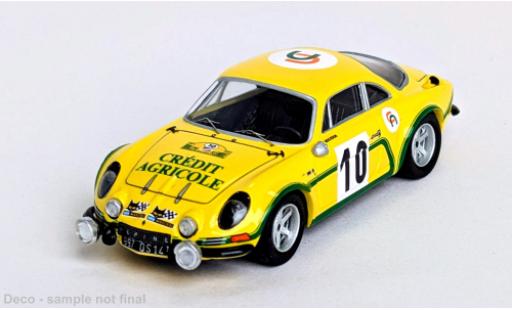 Alpine A110 1/43 Trofeu Renault Crit&eacute;rium de la C&ocirc;te Fleurie 1974 #10 J.Bourdon/J.Moutard 1:43 coche miniatura
