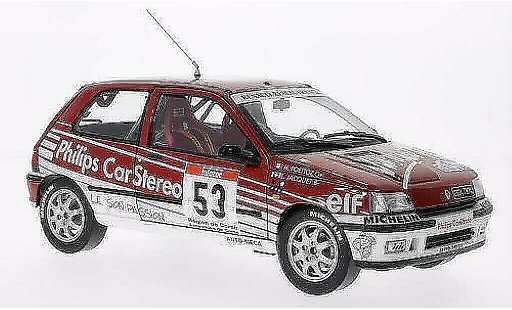Renault Clio 16S 1/18 Norev No.53 Philips Car Stereo Rally Tour de Corse 1991 /M.Poettoz coche miniatura