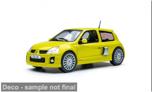 Coche miniatura Renault Clio V6 Phase 2 gelb 2004 1/43 Solido