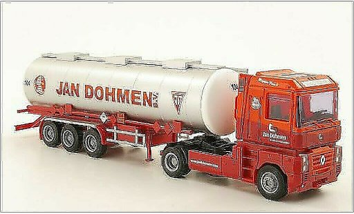 Renault Magnum Base 1/87 AWM Jan Dohmen Tank-Sattelzug coche miniatura