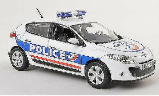 Renault Megane Base 1/43 Norev Police Nationale Polic&iacute;a (F) 2010 coche miniatura