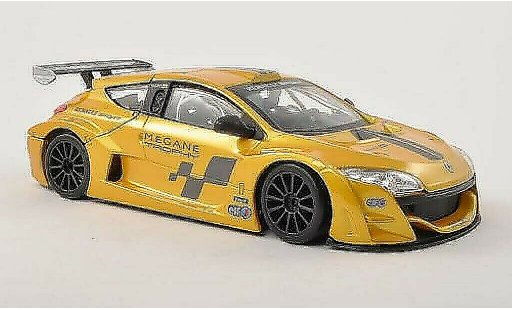 Renault Megane Trophy 1/24 Burago amarillo coche miniatura