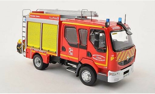 Renault Midlum Base 1/43 Eligor 220 FPTL Camiva Alufire3 Sevice Departemental Yonne Bomberos (F) coche miniatura