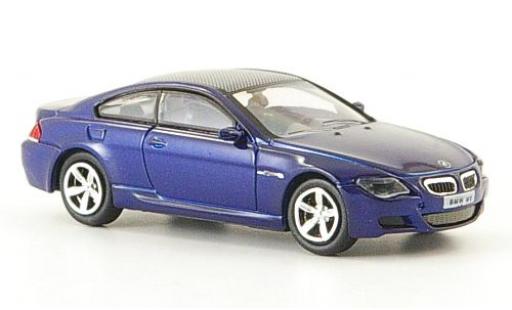 Bmw M6 1/87 Ricko azul 2006 coche miniatura