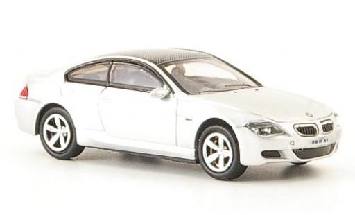 Bmw M6 1/87 Ricko gris 2006 coche miniatura
