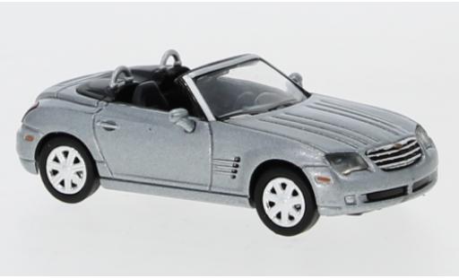 Chrysler Crossfire 1/87 Ricko Roadster metalico gris Verdeck ouvert coche miniatura