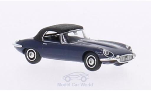 Coche miniatura Jaguar E-Type 1/87 Ricko Roadster azul Verdeck geschlossen ohne Vitrine Jaguar E-Type 1/87 Ricko Roadster azul Verdeck geschlossen ohne Vitrine coche miniatura