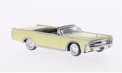 Coche miniatura Lincoln Continental 1/87 Ricko Convertible amarillo 1963 Lincoln Continental 1/87 Ricko Convertible amarillo 1963 coche miniatura