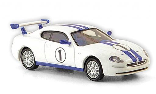 Maserati 3200 GT 1/87 Ricko Trofeo blanco/azul No.1 2002 coche miniatura