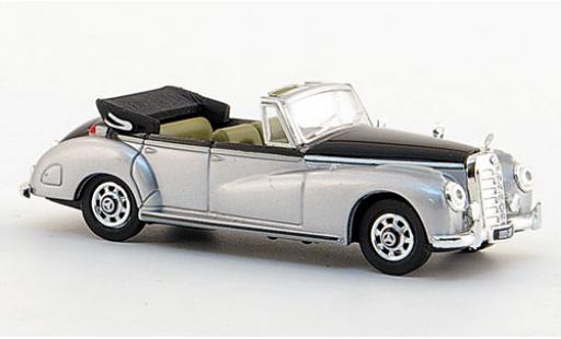 Coche miniatura Mercedes 300 1/87 Ricko C Cabriolet gris/negro 1955 Mercedes 300 1/87 Ricko C Cabriolet gris/negro 1955 coche miniatura