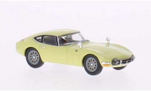 Coche miniatura Toyota 2000 GT 1/87 Ricko amarillo RHD Toyota 2000 GT 1/87 Ricko amarillo RHD coche miniatura