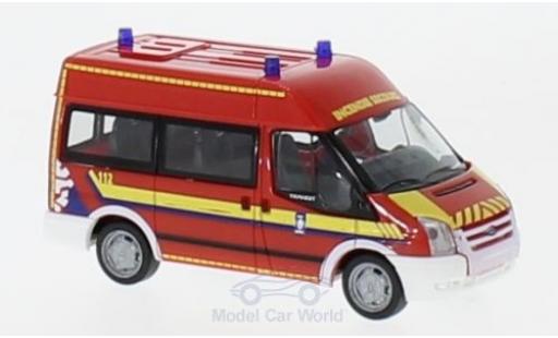 Ford Transit 1/87 Rietze Bus Verwaltung Rettungsdienst Luxemburg-CGDIS 2006 coche miniatura