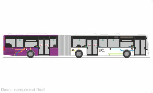 Coche miniatura Mercedes Citaro 1/87 Rietze G 2006 Connexxion Zeeland (NL) 1:87 Mercedes Citaro 1/87 Rietze G 2006 Connexxion Zeeland (NL) 1:87 coche miniatura