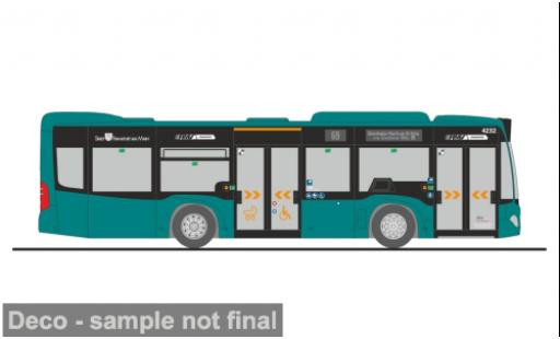 Coche miniatura Mercedes Citaro 1/87 Rietze K 2012 traffiQ Frankfurt 1:87 Mercedes Citaro 1/87 Rietze K 2012 traffiQ Frankfurt 1:87 coche miniatura