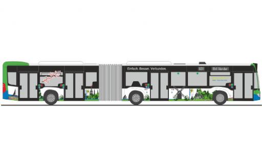 Coche miniatura Mercedes Citaro 1/87 Rietze G Regiobus Potsdam Mittelmark 2015 Mercedes Citaro 1/87 Rietze G Regiobus Potsdam Mittelmark 2015 coche miniatura