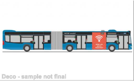 Coche miniatura Mercedes Citaro 1/87 Rietze G WSW mobil Wuppertal 2015 Mercedes Citaro 1/87 Rietze G WSW mobil Wuppertal 2015 coche miniatura