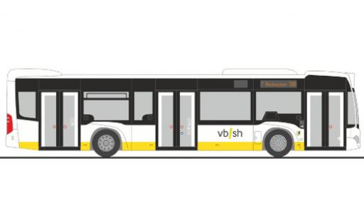 Coche miniatura Mercedes Citaro 1/87 Rietze VBSH Schaffhausen (CH) 2012 Mercedes Citaro 1/87 Rietze VBSH Schaffhausen (CH) 2012 coche miniatura