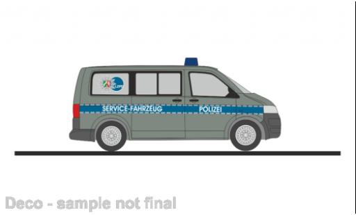 Volkswagen T5 1/87 Rietze bus police Servicefahrzeug 2010 coche miniatura