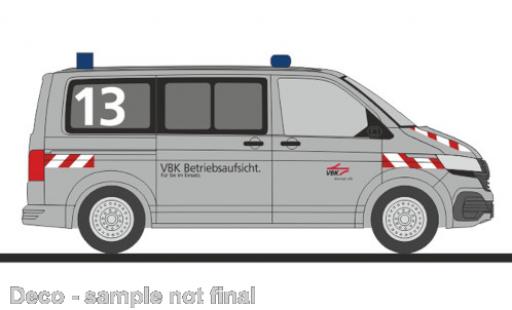 Volkswagen T6 1/87 Rietze .1 Betriebsaufsicht VBK Karlsruhe coche miniatura