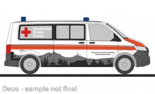 Volkswagen T6 1/87 Rietze .1 bus DRK Clausthal - Zellerfeld coche miniatura