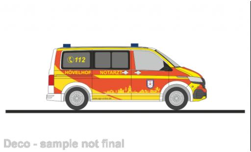 Volkswagen T6 1/87 Rietze .1 bus médecin d Hövelhof cercle Paderborn coche miniatura
