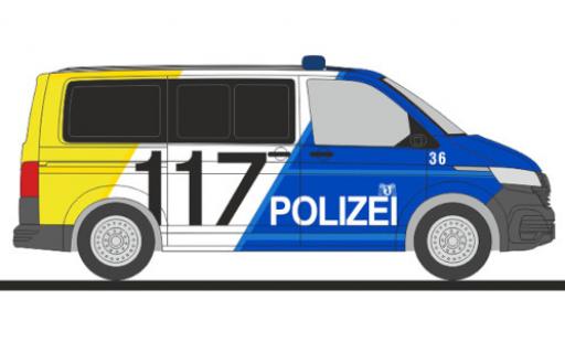 Coche miniatura Volkswagen T6 1/87 Rietze .1 bus police Basel Stadt Volkswagen T6 1/87 Rietze .1 bus police Basel Stadt coche miniatura