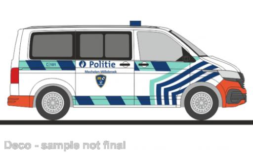 Volkswagen T6 1/87 Rietze .1 bus Politie Mechelen (BE) coche miniatura