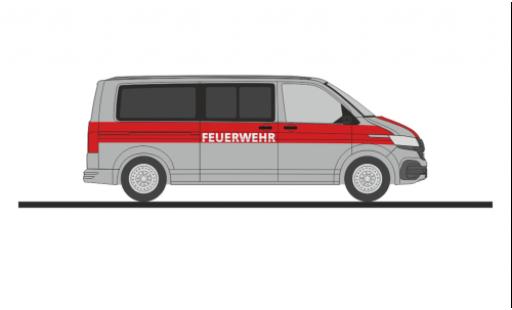 Coche miniatura Volkswagen T6 1/87 Rietze .1 bus pompiers Hoyerswerda Volkswagen T6 1/87 Rietze .1 bus pompiers Hoyerswerda coche miniatura