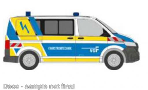 Volkswagen T6 1/87 Rietze .1 bus VGF Frankfurt Fahrstromtechnik coche miniatura