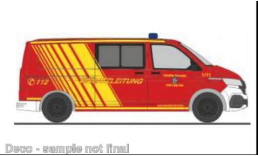 Coche miniatura Volkswagen T6 1/87 Rietze .1 pompiers Bad Orb Volkswagen T6 1/87 Rietze .1 pompiers Bad Orb coche miniatura