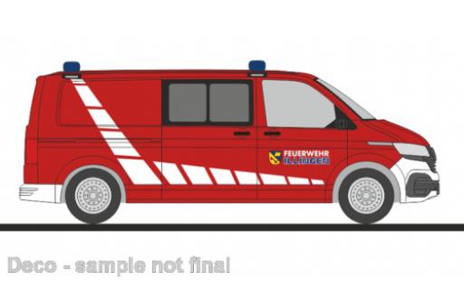 Coche miniatura Volkswagen T6 1/87 Rietze .1 pompiers Illingen Volkswagen T6 1/87 Rietze .1 pompiers Illingen coche miniatura