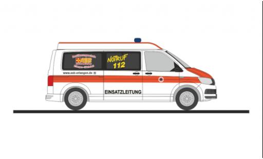Volkswagen T6 1/87 Rietze bus ASB RV Erlangen - Höchstadt coche miniatura
