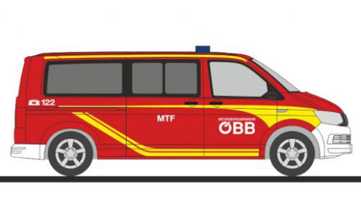 Volkswagen T6 1/87 Rietze bus Betriebsfeuerwehr ÖBB coche miniatura