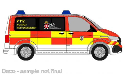 Volkswagen T6 1/87 Rietze bus Herzogtum Lauenburg services de secours coche miniatura