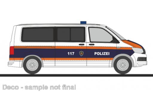 Volkswagen T6 1/87 Rietze bus Landespolizei (FL) coche miniatura