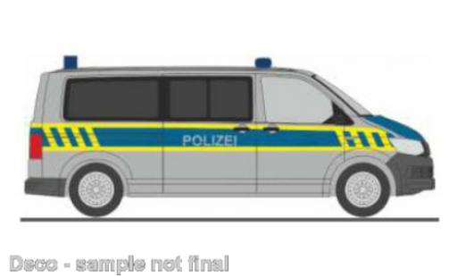 Volkswagen T6 1/87 Rietze bus police Sachsen-Anhalt coche miniatura