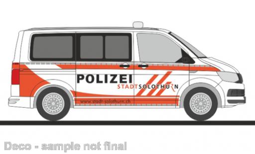 Volkswagen T6 1/87 Rietze bus police Solothurn (CH) coche miniatura