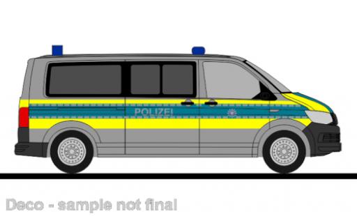Coche miniatura Volkswagen T6 1/87 Rietze bus police Thüringen Volkswagen T6 1/87 Rietze bus police Thüringen coche miniatura