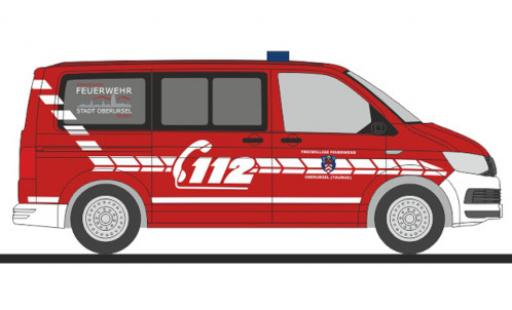 Coche miniatura Volkswagen T6 1/87 Rietze bus pompiers Oberursel Volkswagen T6 1/87 Rietze bus pompiers Oberursel coche miniatura